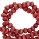 Houten kralen rond 8mm Port red